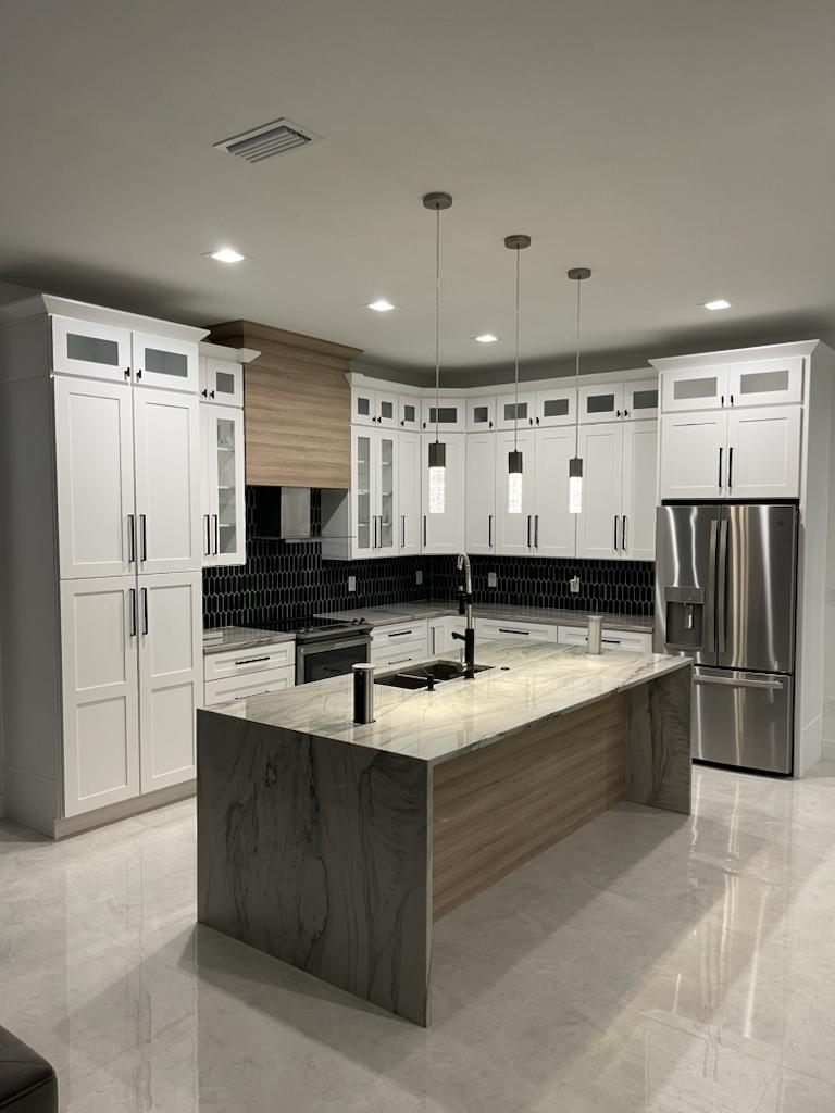 Our custom cabinets work